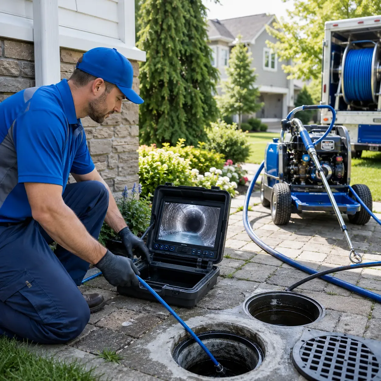 Outdoor drain cleaning professionals serving Manchester, IL