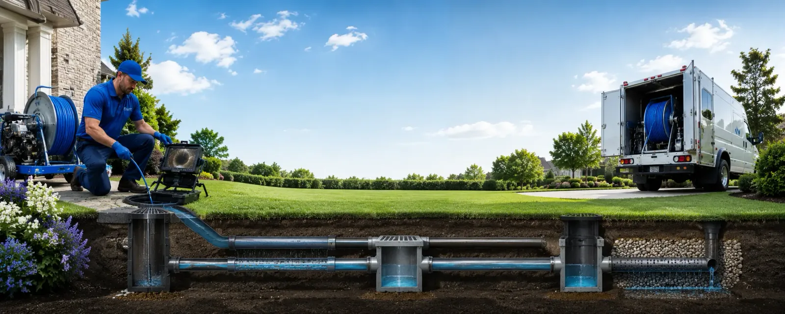 Outdoor drain cleaning information for Manchester, IL